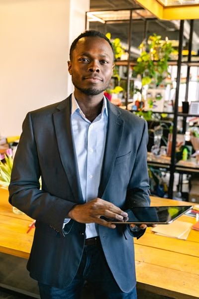 A professional at work in Nairobi
